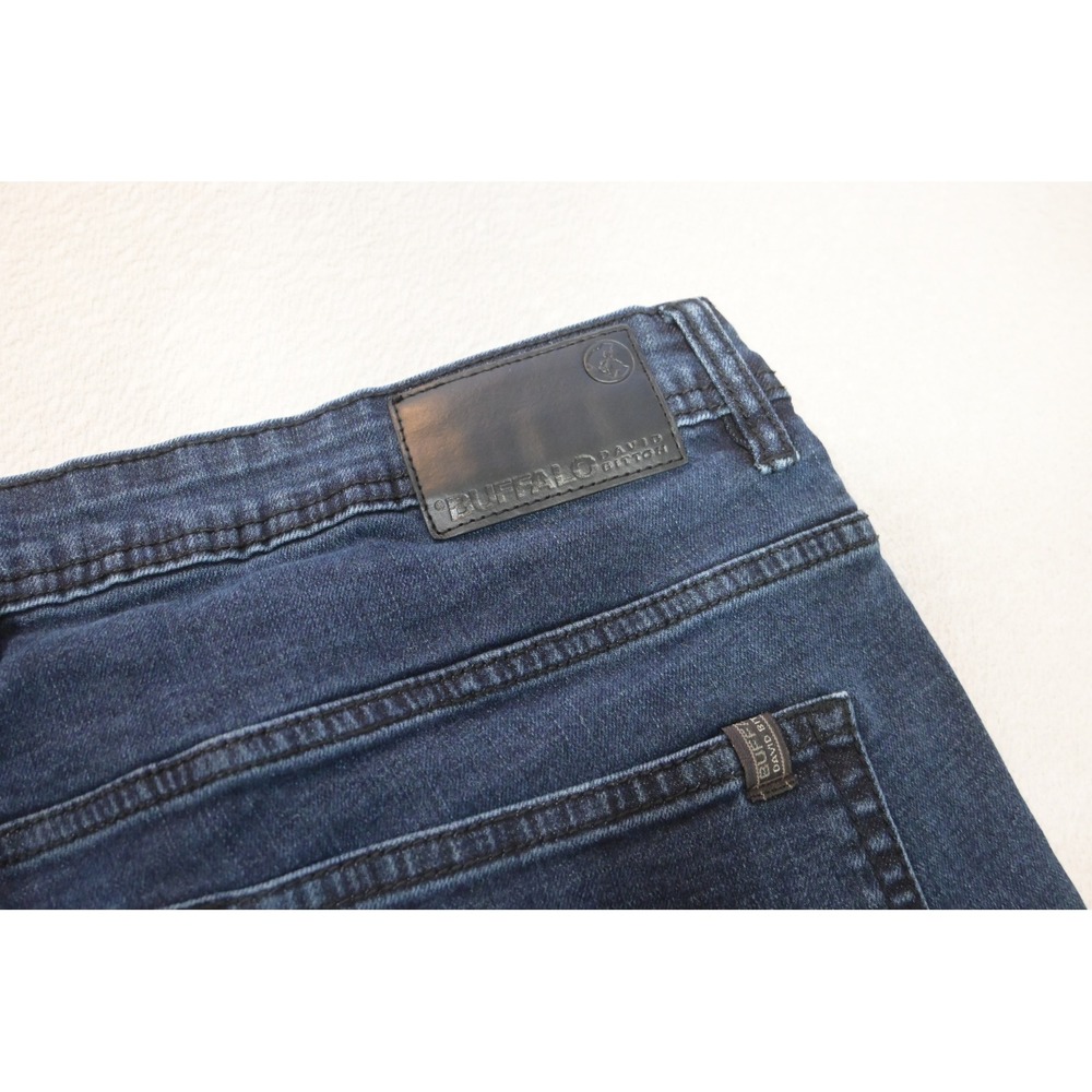 Buffalo David Bitton Jackson-X Jeans Mens 40x30 Blue Straight Stretch Excellent